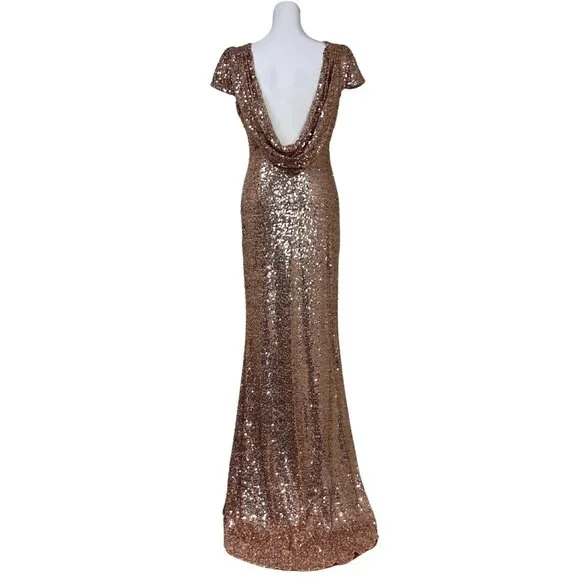 1920s evening dress Vintage 1920s Golden Liquid Satin Flapper Evening Dress main image 1